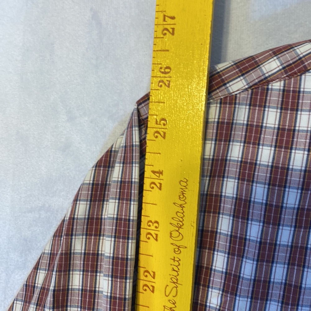 Abercrombie & Fitch Mens L Plaid Button Down Shirt Pink Moose - Picture 3 of 8